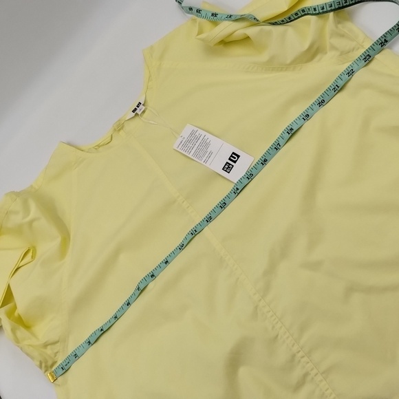 Uniqlo Light Yellow Long Sleeve Top Oversized Small - Picture 7 of 8